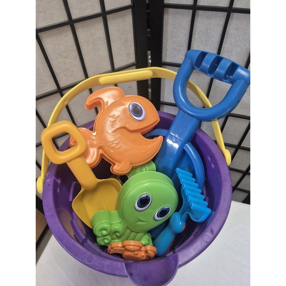 Other - Beach Bucket Full With Sand Toys Set
